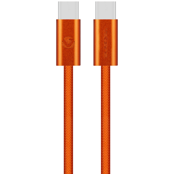 Volkano Weave Series 60w USB C to USB C 1.2m-Orange