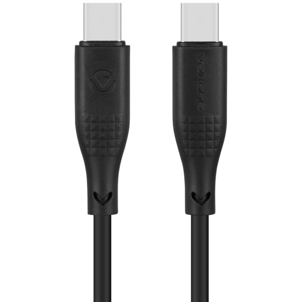 Volkano Nova Series USB C to USB C 100W 1.2m TPE cable-Black