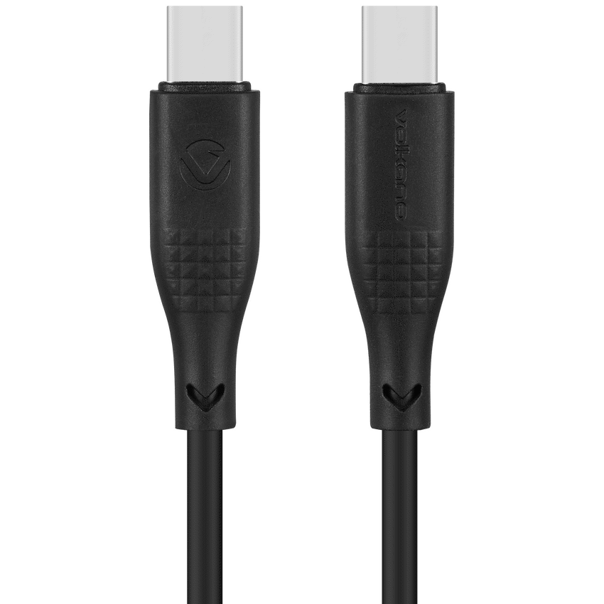 Volkano Nova Series USB C to USB C 100W 1.2m TPE cable-Black