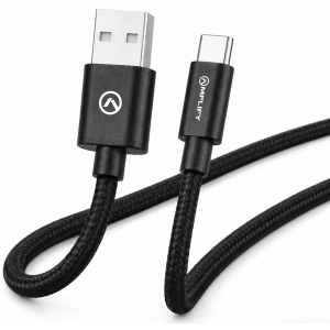 Amplify Linked Series USB-A to Type-C Braided Cable 1.2m - Black