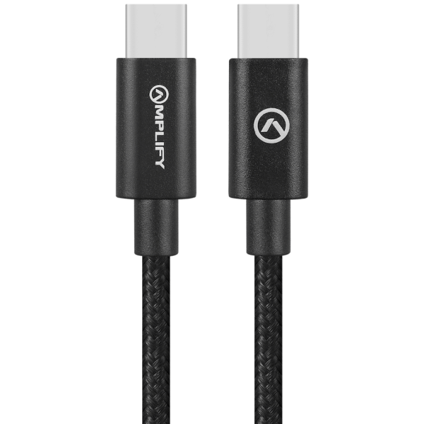 Amplify Linked Series USB-C to Type-C 60W Braided Cable 1.2m - Black