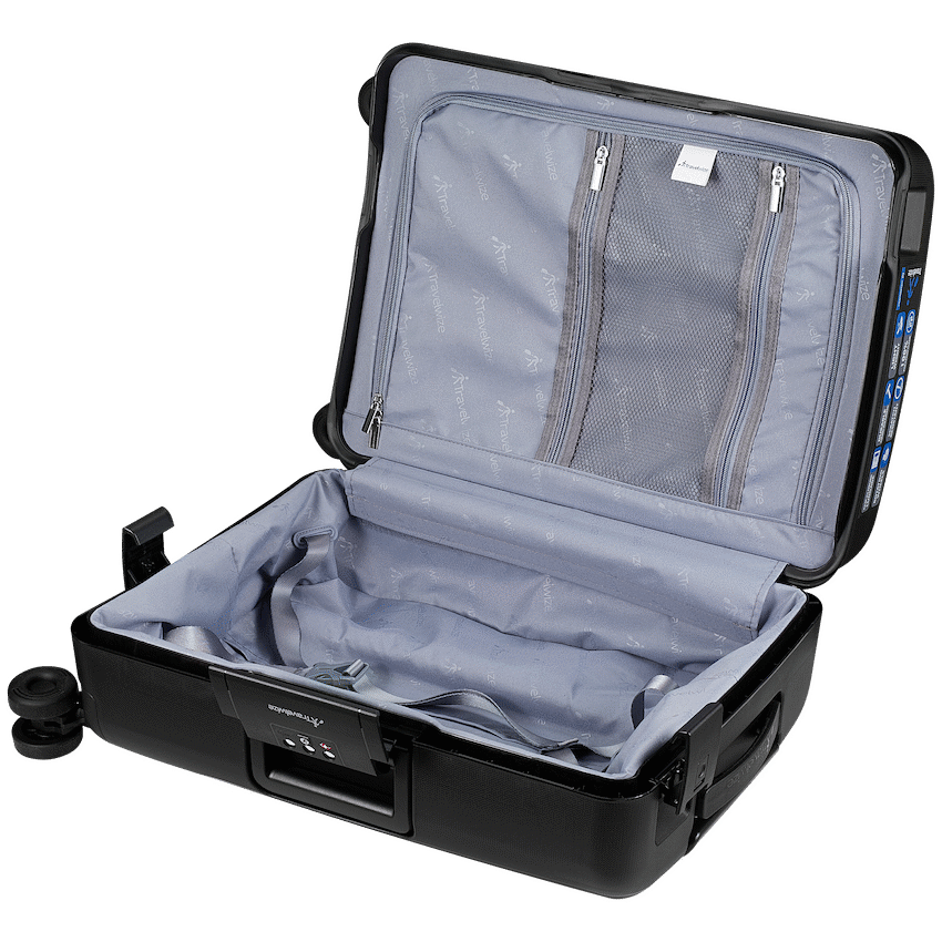 Travelwize Clipper PP 55cm 4-Wheel Spinner Luggage Black - Image 11