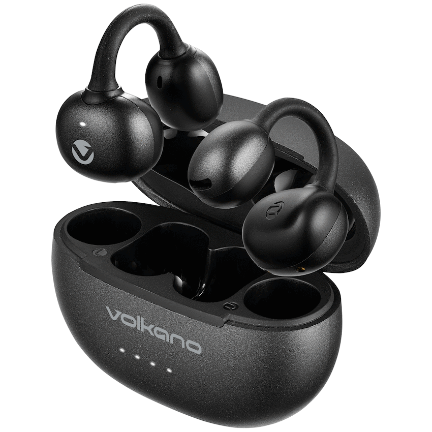 Volkano Rise Series OWS Clip Earphones - Black - Image 2