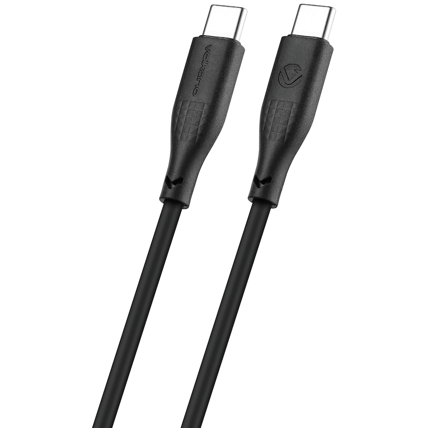 Volkano Nova Series USB C to USB C 100W 1.2m TPE cable-Black - Image 2