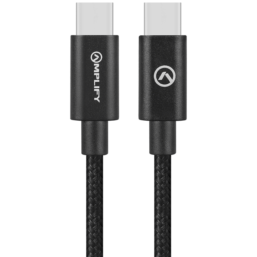 Amplify Linked Series USB-C to Type-C 60W Braided Cable 1.2m - Black - Image 2