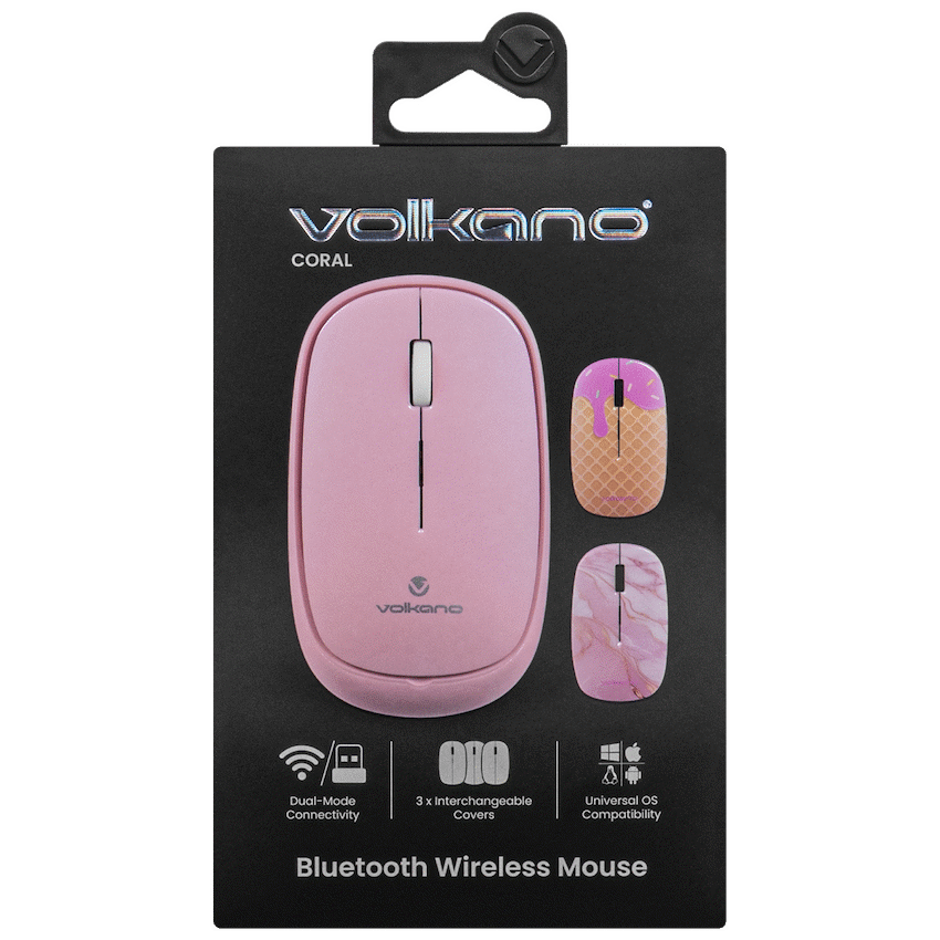 Volkano Coral series Bluetooth Wireless Mouse - Pink - Image 2