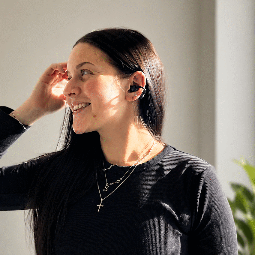 Volkano Rise Series OWS Clip Earphones - Black - Image 3