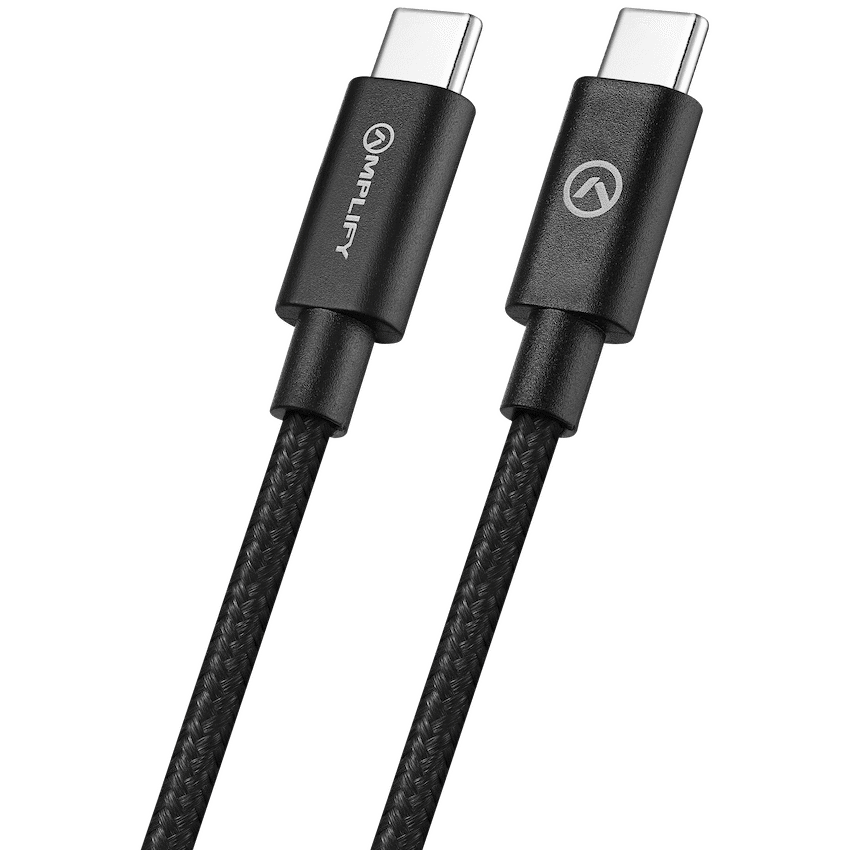 Amplify Linked Series USB-C to Type-C 60W Braided Cable 1.2m - Black - Image 3