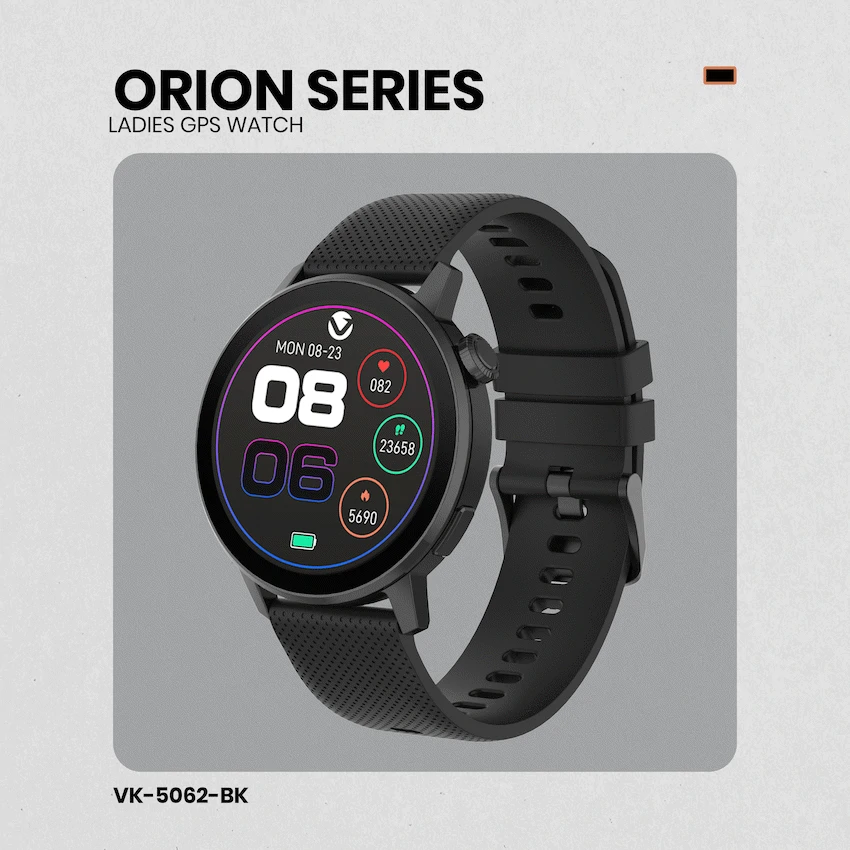 Volkano Orion Series Unisex GPS Watch - Black - Image 3
