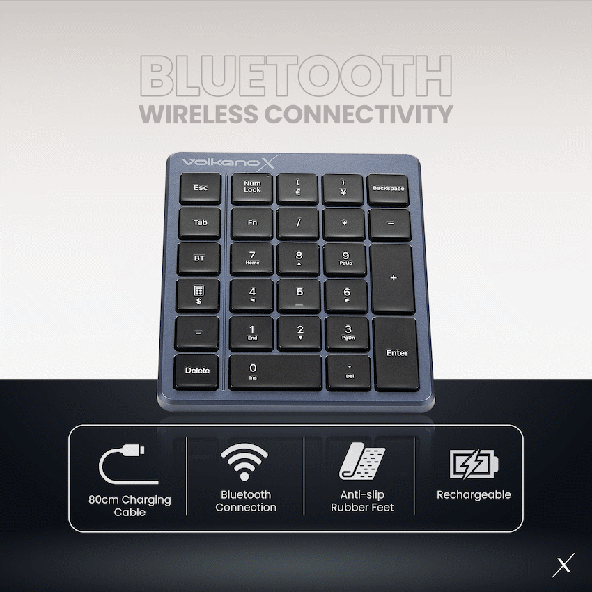 Volkano X Numeric Series Keypad With Scissor keys - Black - Image 3