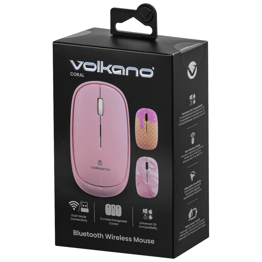 Volkano Coral series Bluetooth Wireless Mouse - Pink - Image 3