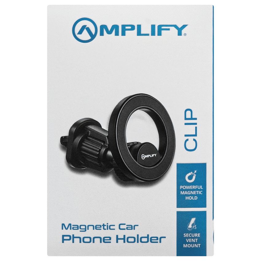 Amplify Clip Series Magnetic Car Phone Vent Holder (PDQ) - Black - Image 4