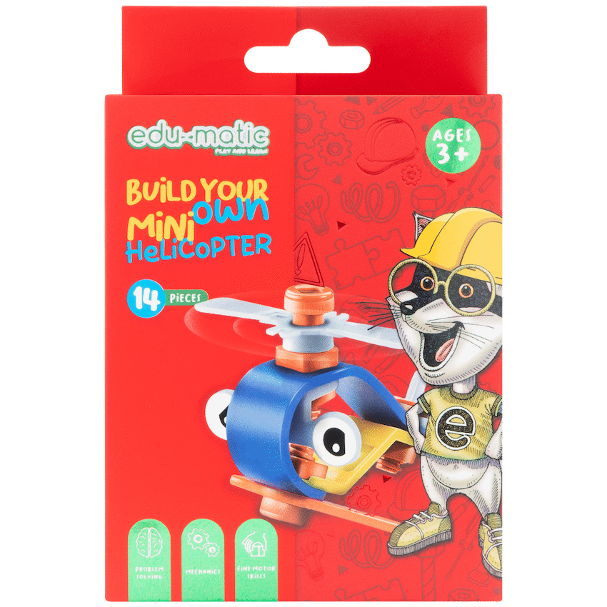 Edu-matic Flexi Build Mini Kit - Helicopter - 14 pcs - Image 4