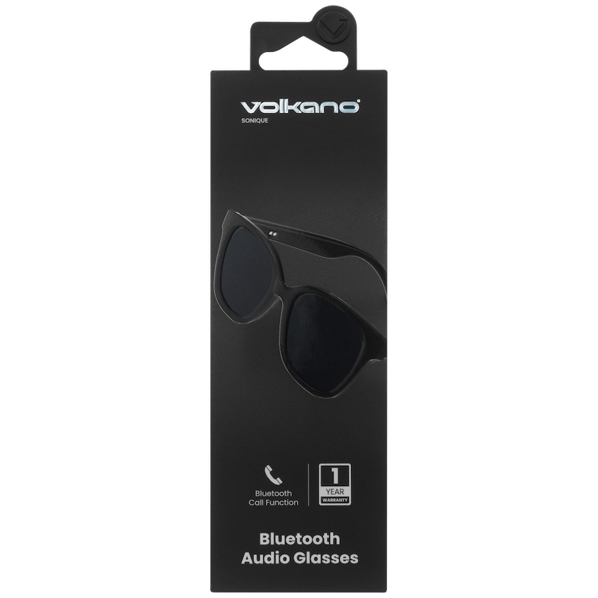 Volkano Sonique Series Bluetooth Audio Glasses - Dark Lenses - Image 5