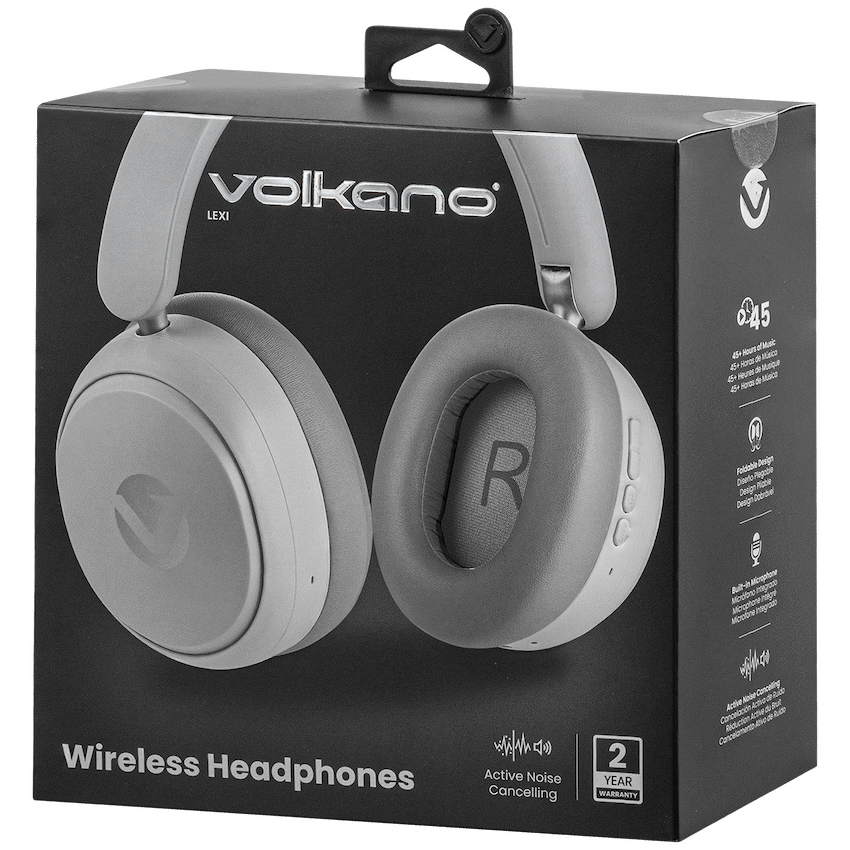 Volkano Lexi Bluetooth Headphone with ANC - Grey - Image 5