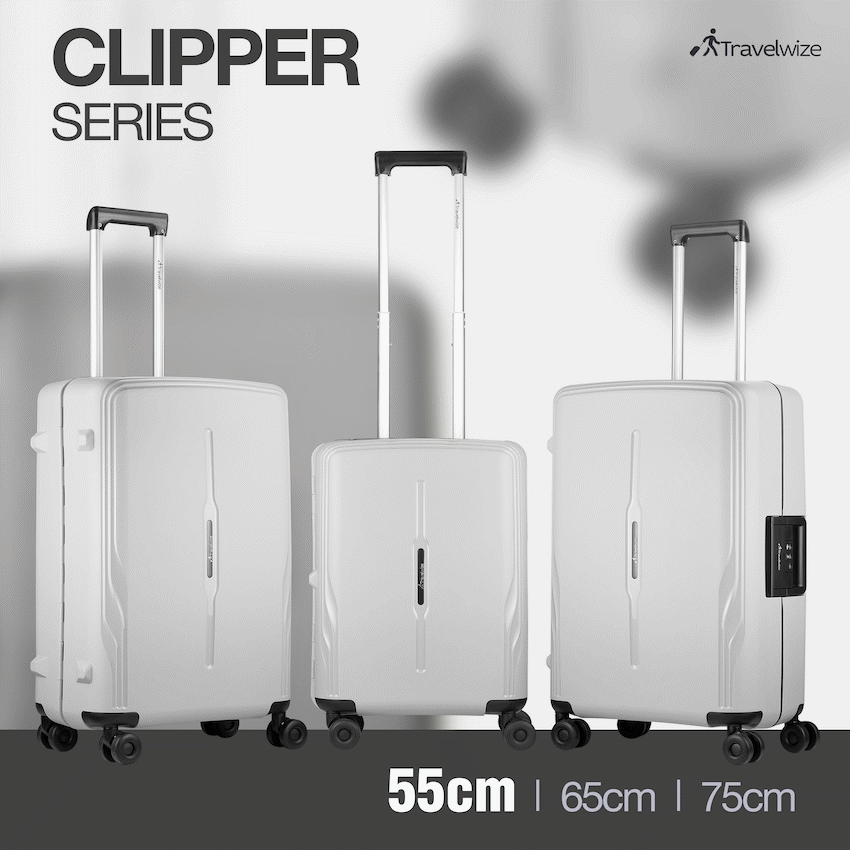 Travelwize Clipper PP 55cm 4-Wheel Spinner Luggage Nardo Grey - Image 6