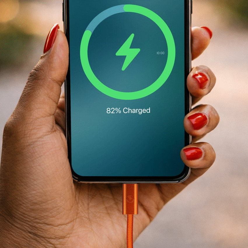 Volkano Weave Series 60w USB C to USB C 1.2m-Orange - Image 6