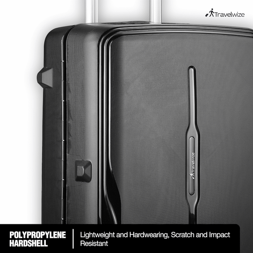 Travelwize Clipper PP 75cm 4-Wheel Spinner Luggage Black - Image 6