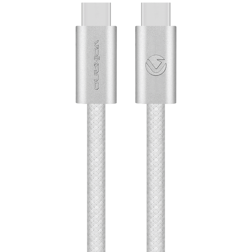 Volkano Weave Series 60w USB C to USB C 1.2m-White - Image 7
