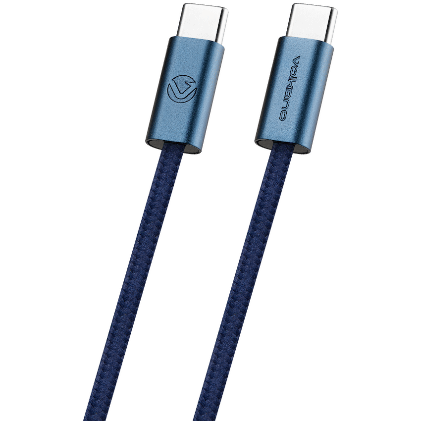 Volkano Weave Series 60w USB C to USB C 1.2m-Blue - Image 7