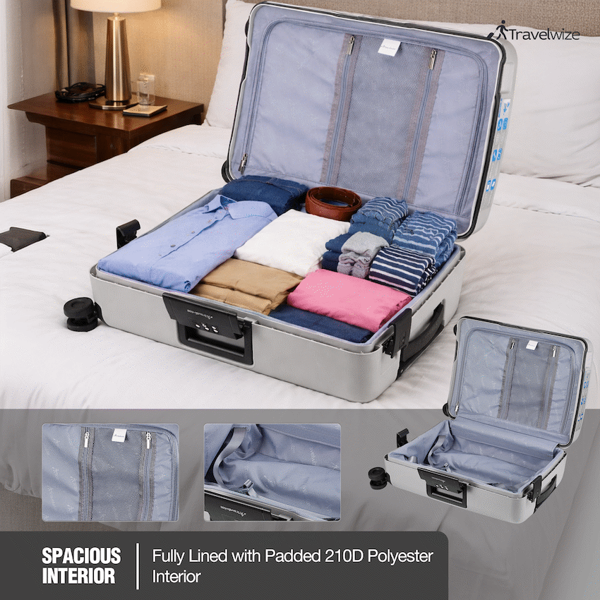 Travelwize Clipper PP 55cm 4-Wheel Spinner Luggage Nardo Grey - Image 7