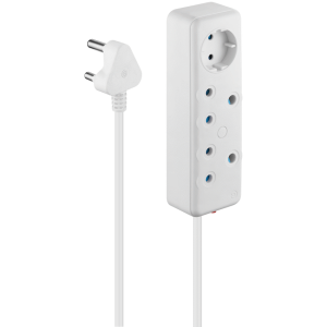 SWITCHED 3 Way Multiplug - White