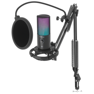Fifine T669 Pro3 USB Microphone with Pop Filter and Boom Arm Stand