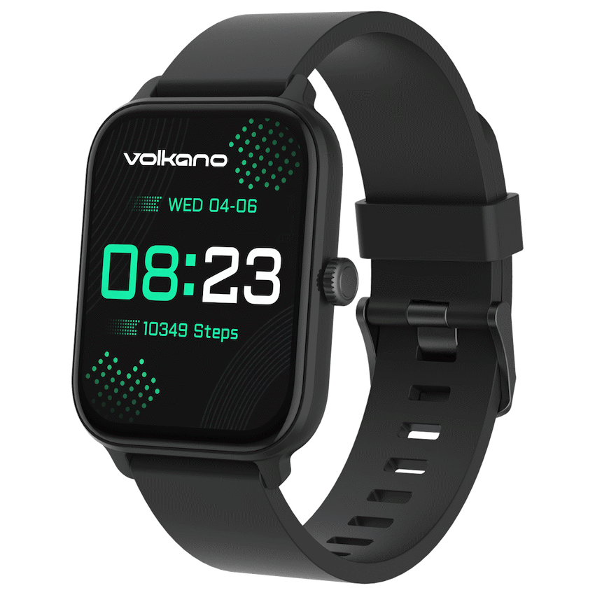 Volkano Linea Series Ultra-Slim Smartwatch - Black