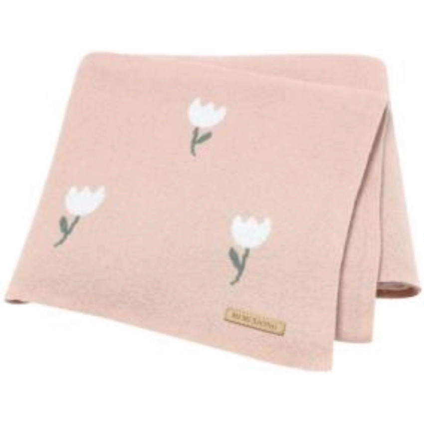 Echo Baby Knitted Blanket - Rose Pattern (Pink) - Image 2