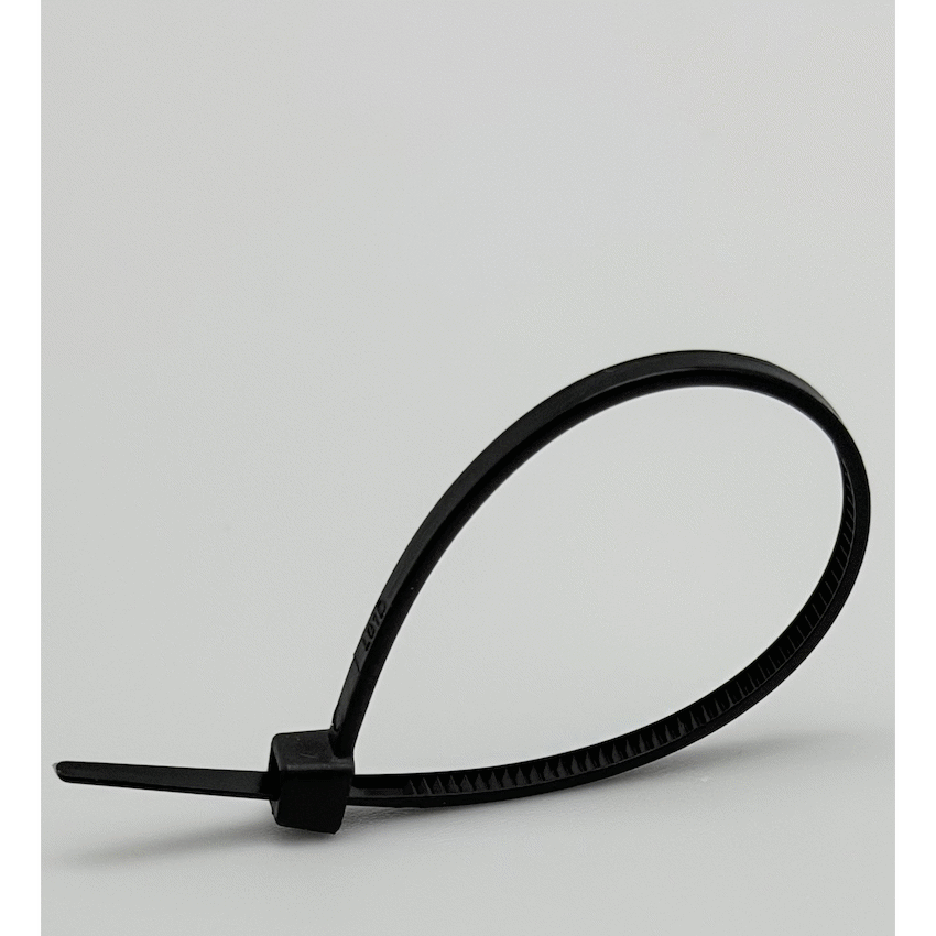 Ellies Cable Tie 2.5mm X 100mm - 50 PACK SIZE - BK - Image 3
