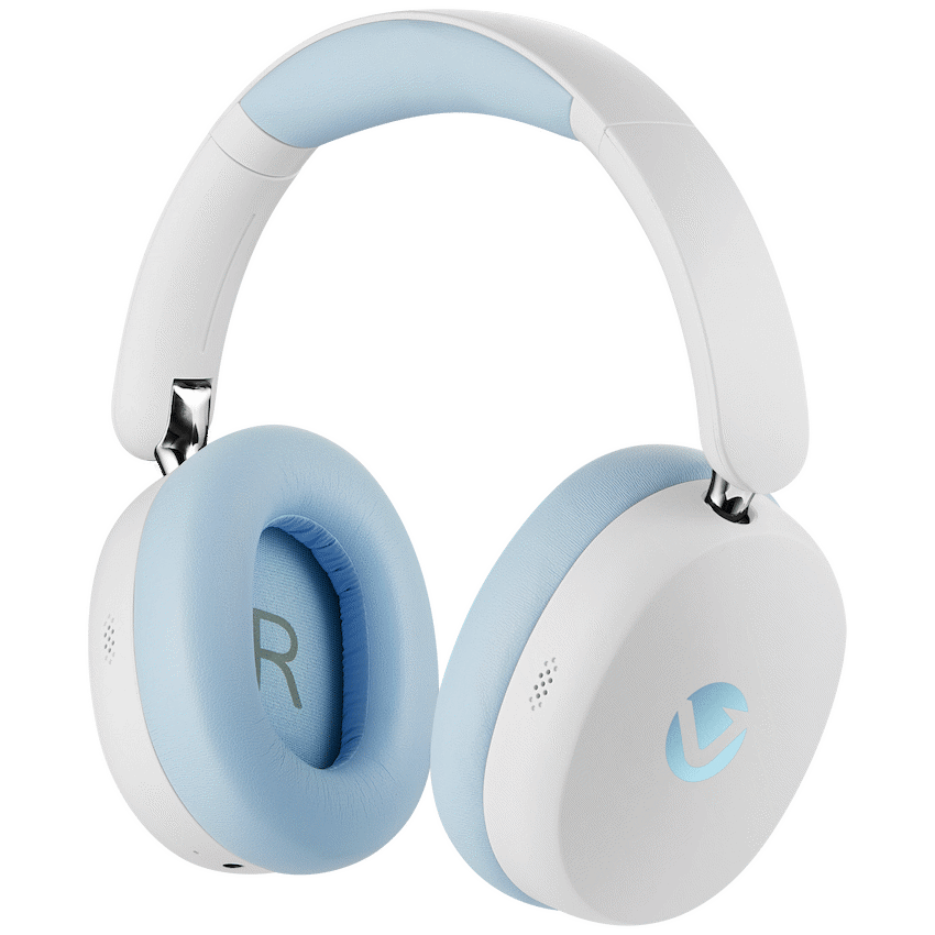 Volkano Lexi Pro Hybric ANC Headphones - Blue/Cream - Image 4