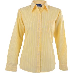 Ladies Long Sleeve Drew Shirt - Yellow - YELLOW / XL