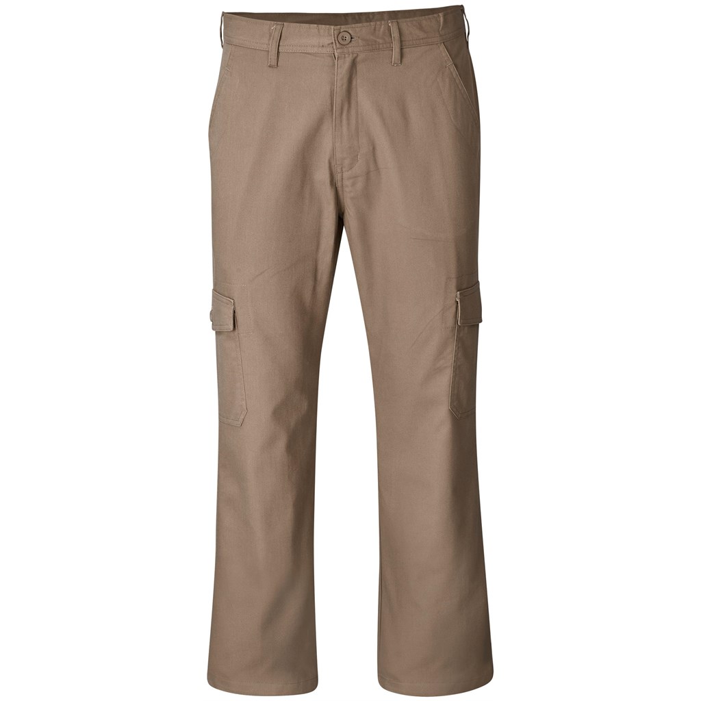 Mens Cargo Pants - Natural - NATURAL / 30