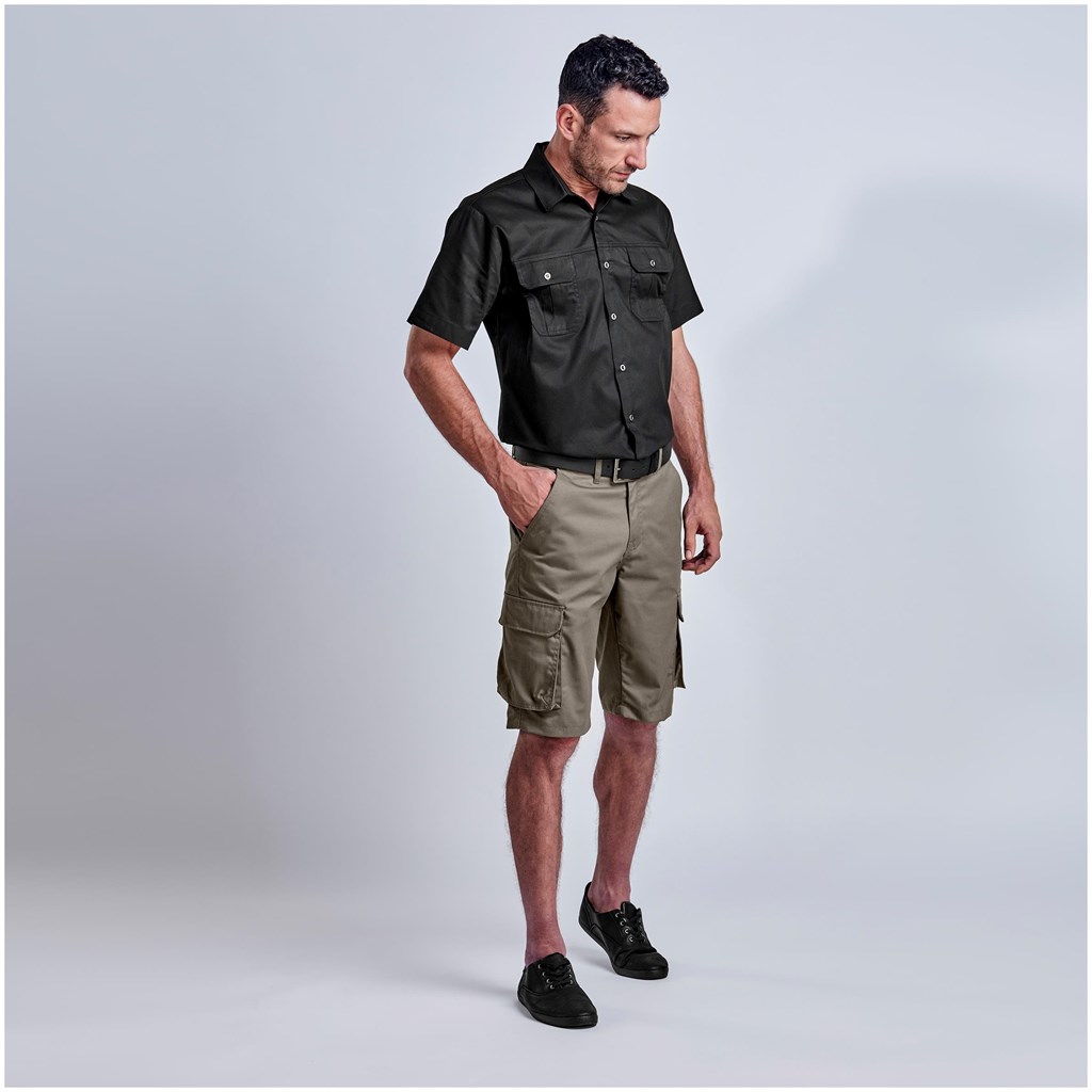 Mens Highlands Cargo Shorts - KHAKI / 28 - Image 3