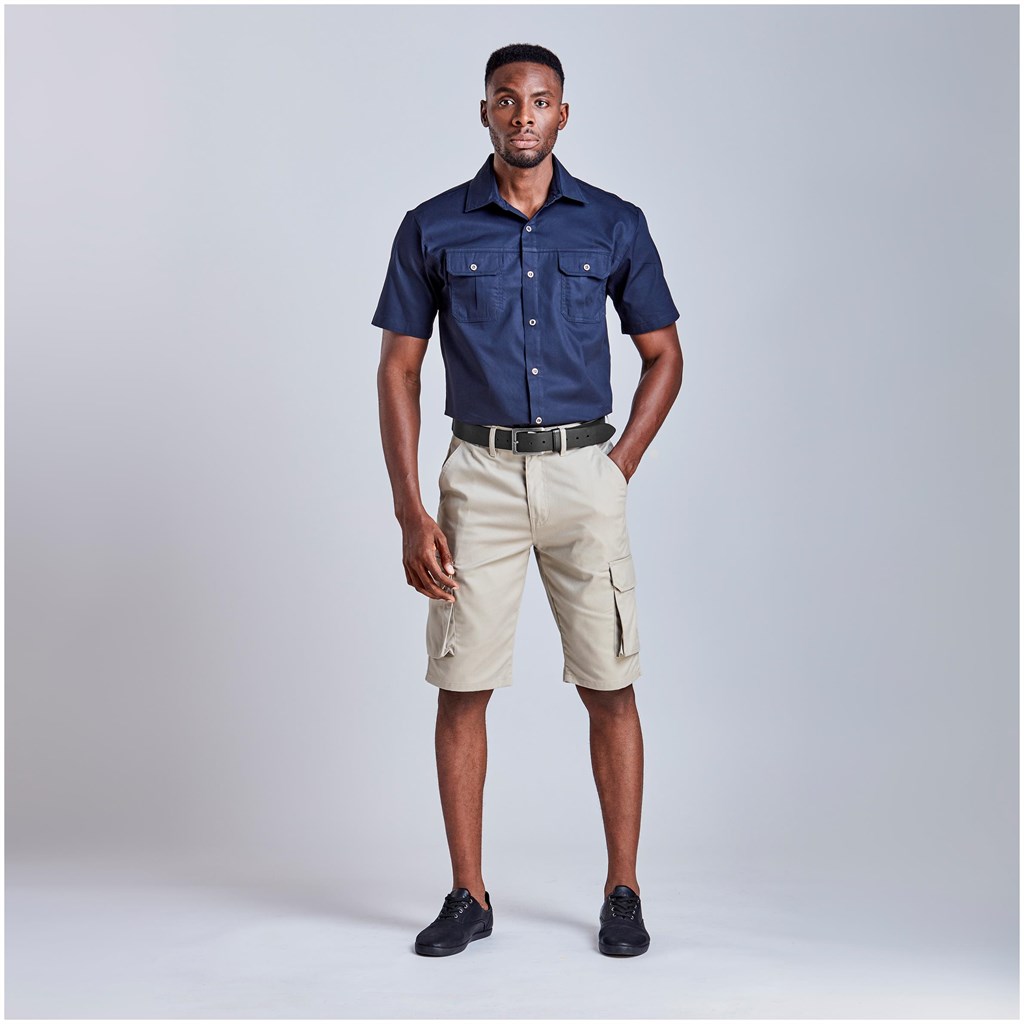 Mens Highlands Cargo Shorts - KHAKI / 28 - Image 4