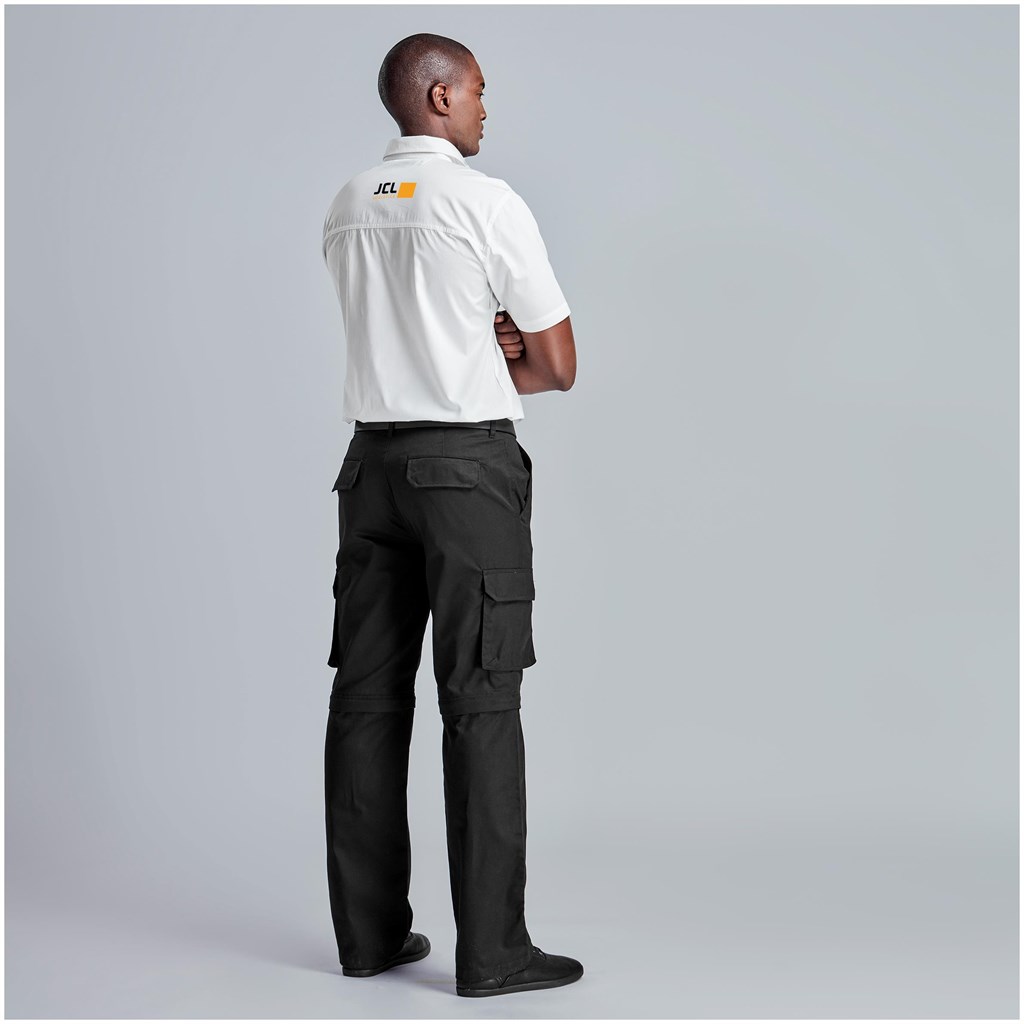 Mens Cargo Zip Off Pants - BLACK / 30 - Image 11