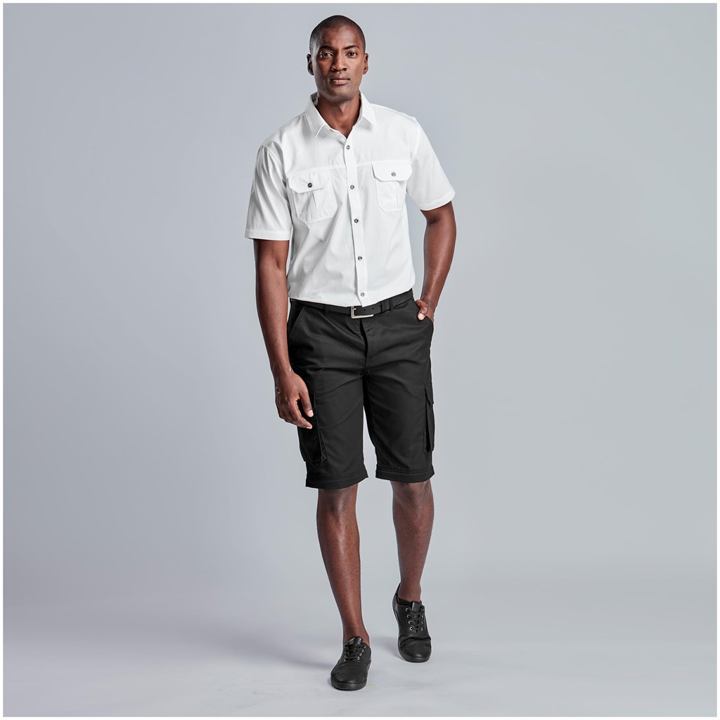 Mens Cargo Zip Off Pants - BLACK / 30 - Image 3