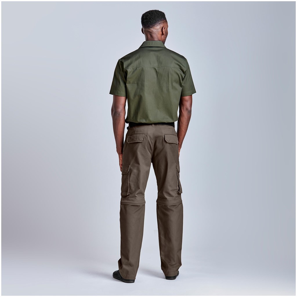 Mens Cargo Zip Off Pants - BLACK / 30 - Image 4