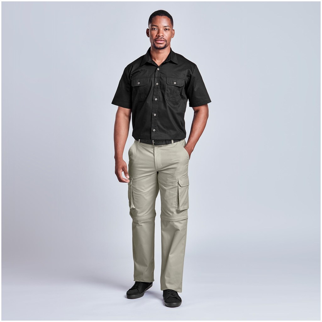 Mens Cargo Zip Off Pants - BLACK / 30 - Image 6