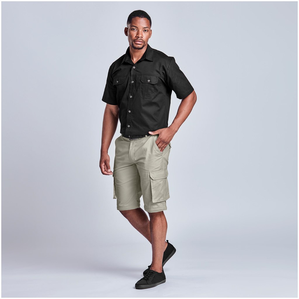 Mens Cargo Zip Off Pants - BLACK / 30 - Image 25