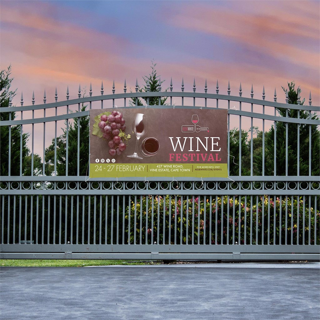 Sublimated Display Fabric Banner 2.45m x 1.2m - Image 4