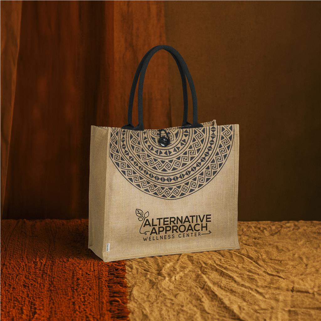 Okiyo Kashira Jute Tote - NATURAL - Image 3