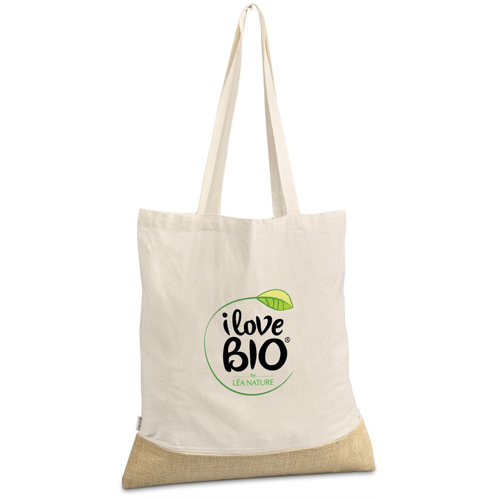 Okiyo Bijin Jute & Cotton Shopper - NATURAL - Image 3