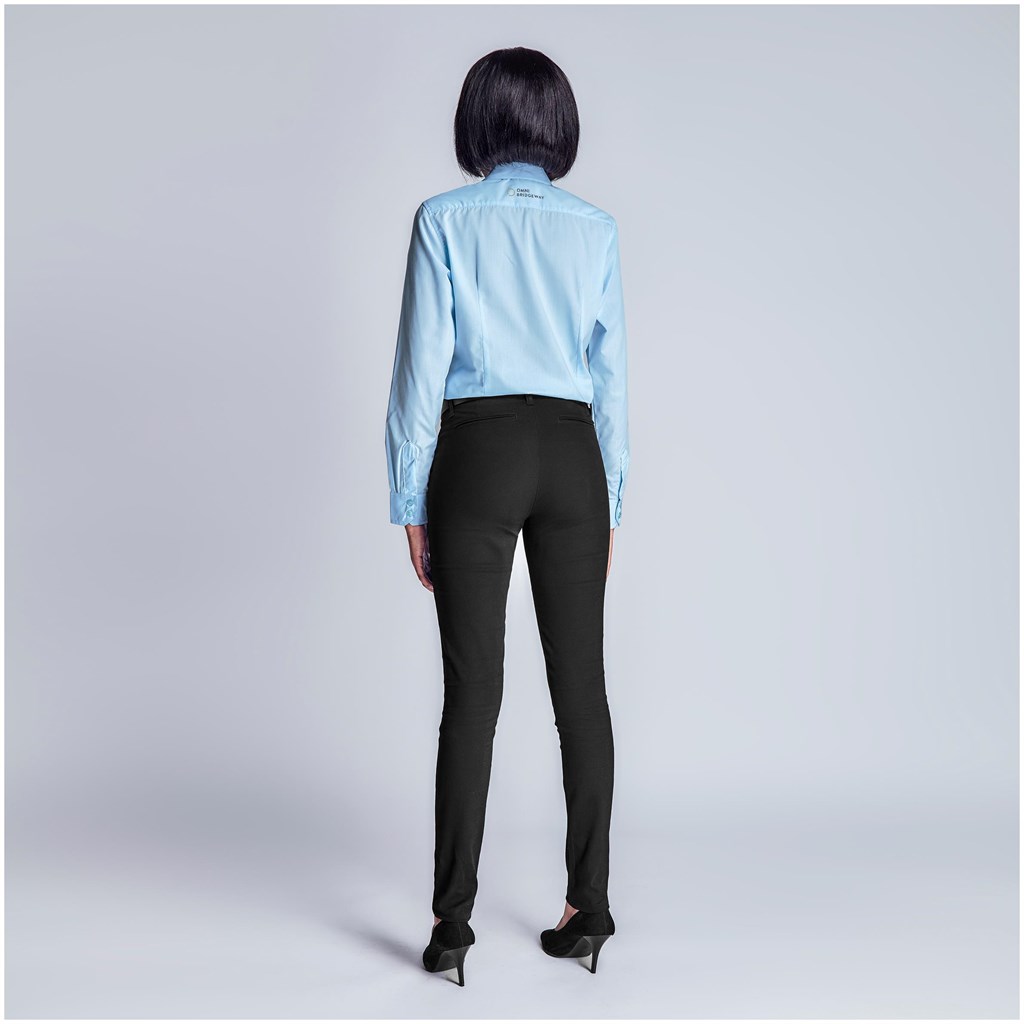 Ladies Superb Stretch Chino Pants - BLACK / 30 - Image 3