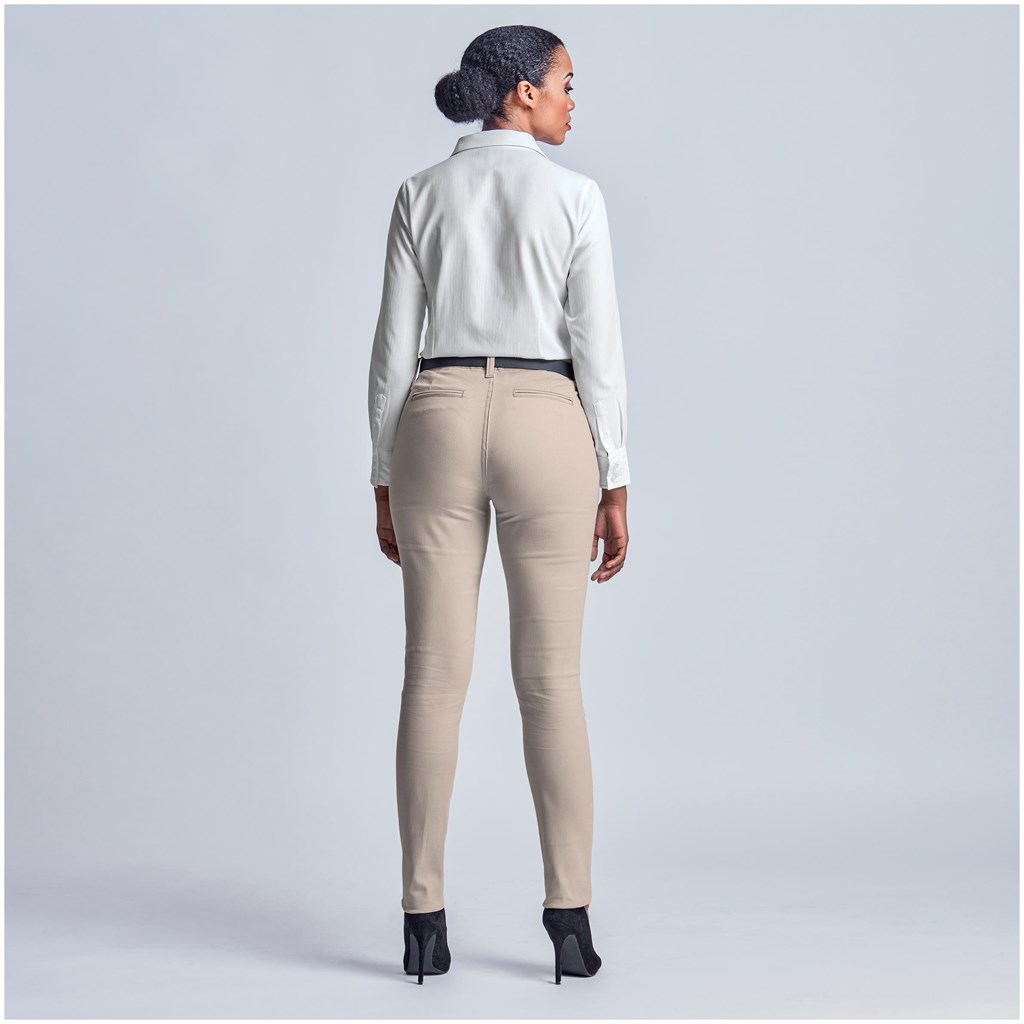 Ladies Superb Stretch Chino Pants - BLACK / 30 - Image 17