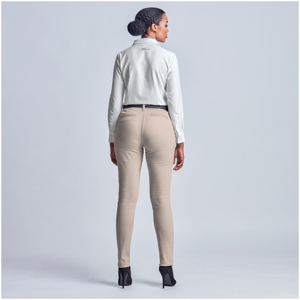 Ladies Superb Stretch Chino Pants - BLACK / 30 - Image 4