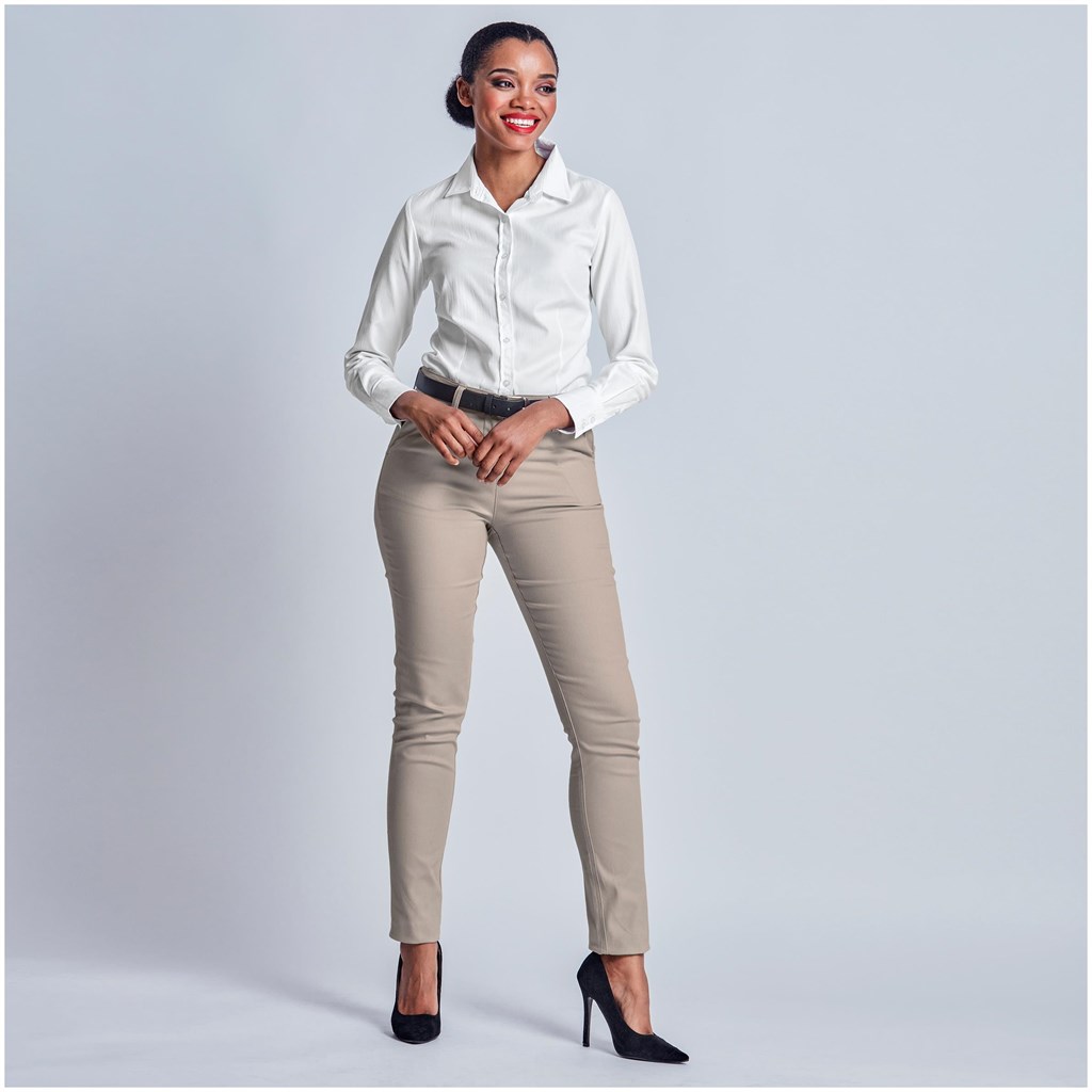 Ladies Superb Stretch Chino Pants - BLACK / 30 - Image 18