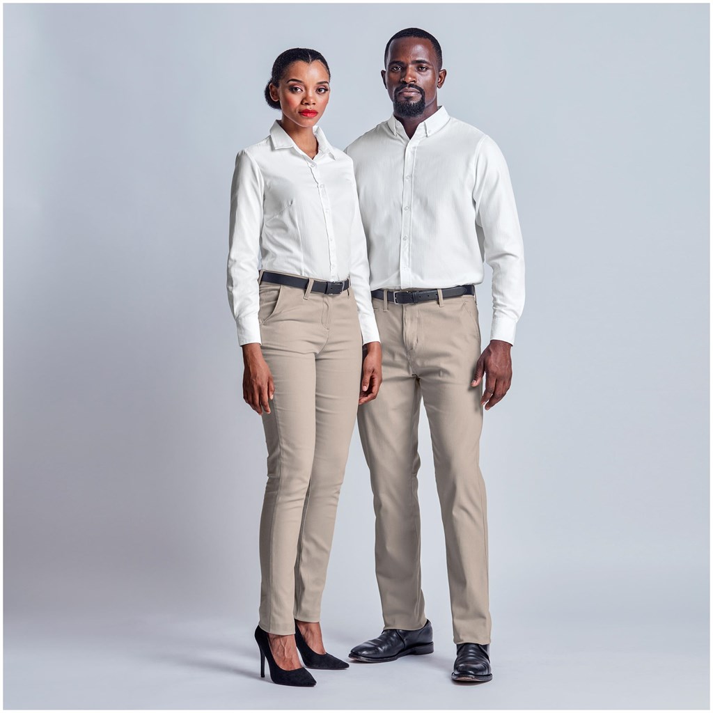 Ladies Superb Stretch Chino Pants - BLACK / 30 - Image 6