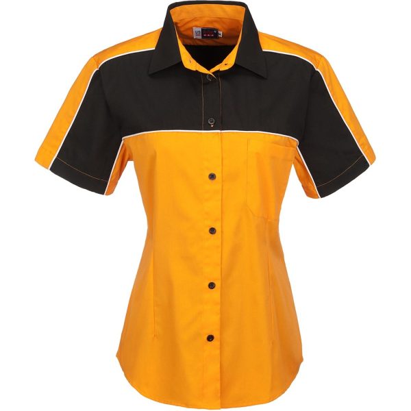 Ladies Daytona Pitt Shirt - Orange - ORANGE / S