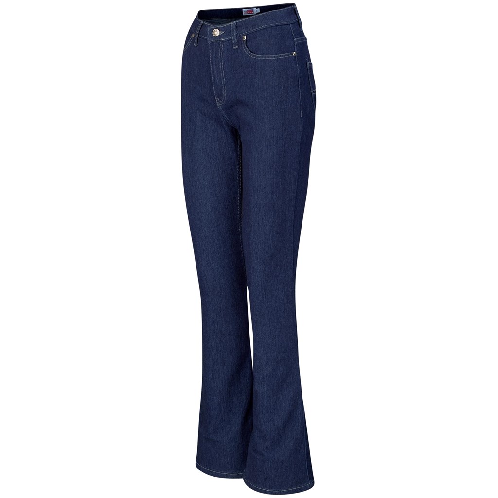 Ladies Bootleg Sierra Jeans - Navy - NAVY / 36 - Image 3